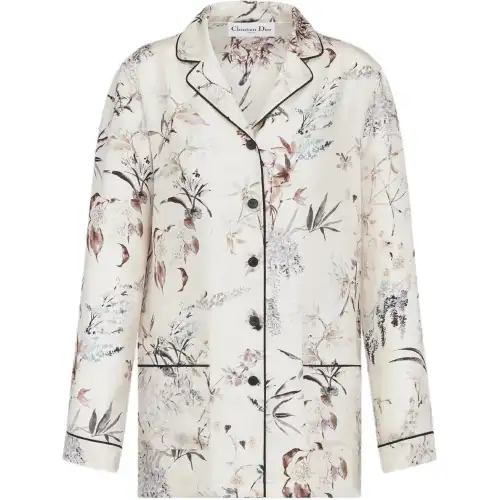 Christian DIOR All Over Floral Printed Button Up Shirt