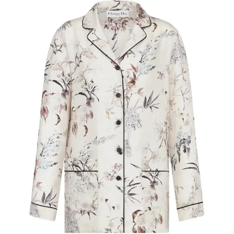 Christian DIOR All Over Floral Printed Button Up Shirt