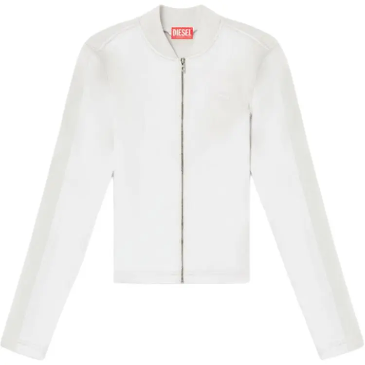 DIESEL G Oper Rib Knit Stretch Satin Jacket