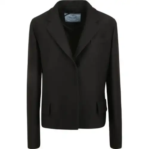 PRADA Business Suits Women's Black Suit Collar Moderate