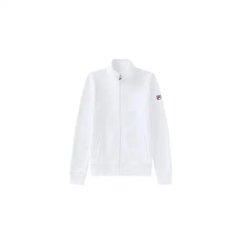 FILA Jackets Women's White Stand Collar Moderate Other