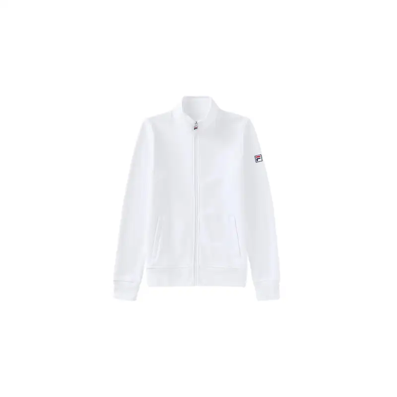 FILA Jackets Women's White Stand Collar Moderate Other