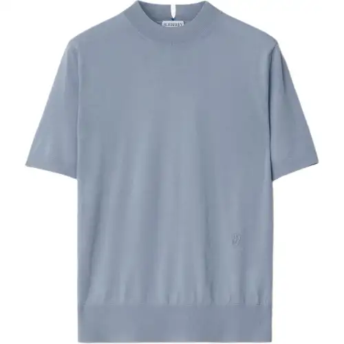 Burberry Knitwear Women's Blue Crew Neck Moderate