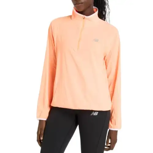 New Balance Half Zip Jacket Women's Orange