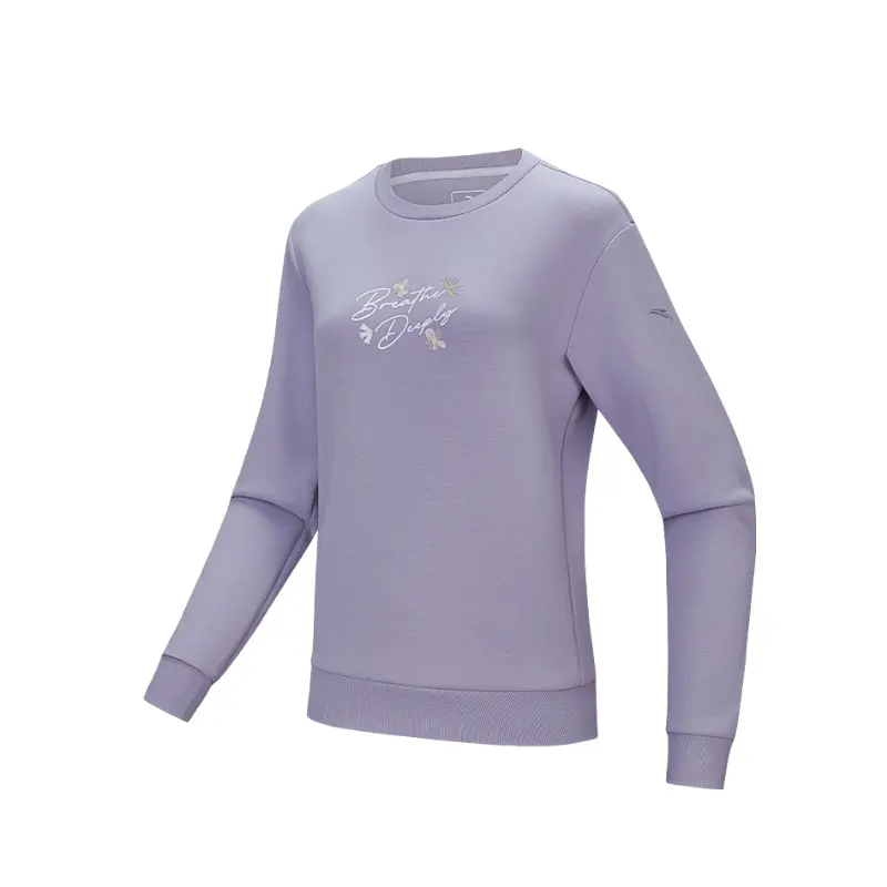 Anta Variety Training Collection Sweatshirt Women's Purple Smoke