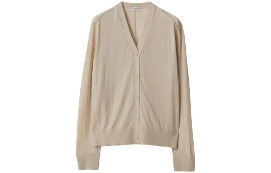 Burberry V-neck Wool Cardigan
