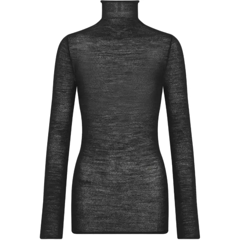 DIOR Knitwear Women's Black Turtleneck Moderate