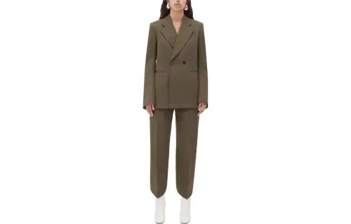 Bottega Veneta FW22 Business Suit Coat Women's Olive