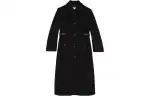 buttoned bouclé coat