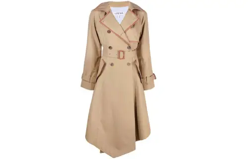 LOEWE Coats Women's Beige Lapel Moderate