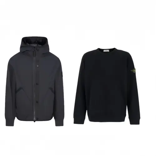 STONE ISLAND Casual Sportswear Unisex Black