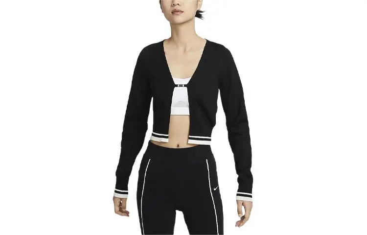 Nike Knitwear Women's Black Moderate Cardigan