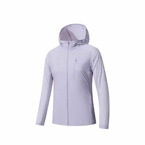Anta Jackets & Coats Women's Gray Dusty Purple