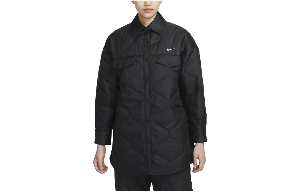 Nike Jackets Women's Black Lapel Moderate Other