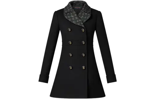 LOUIS VUITTON Coat Women's Black