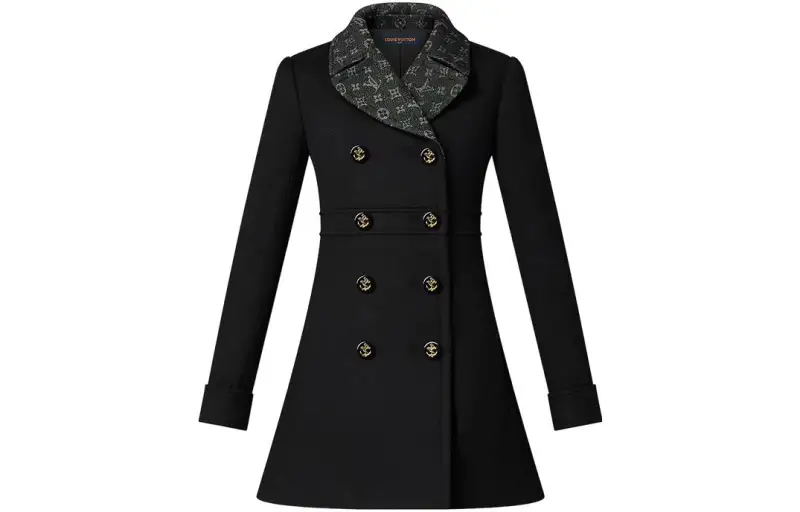 LOUIS VUITTON Coat Women's Black