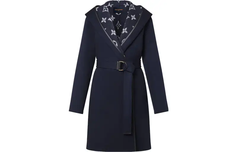 LOUIS VUITTON Coats Women's Hooded Moderate Straight Fit