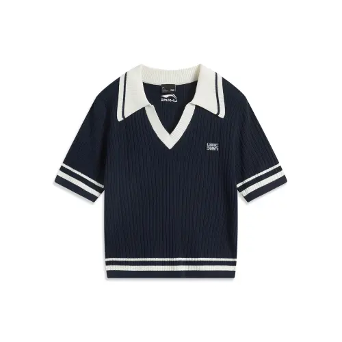 Li Ning Sports Life Collection Knitwear Women's Dark Marine Blue