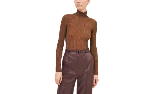 HERMES Knitwear Women's Chestnut Brown