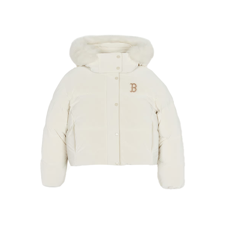 Женская куртка MLB Boston Red Sox Down Jacket (кремовая)