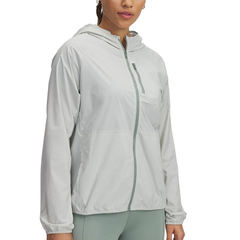 Женская куртка Under Armour Launch SS25 (серая)