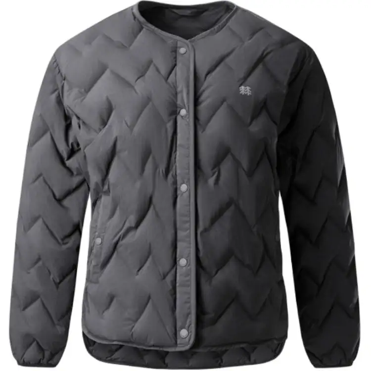 KOLON SPORT HIKING SS25 high-end fashion series 600-puff windproof and waterproof comfortable, lightweight, thickened and warm round neck single-breasted long-sleeved down jacket for women