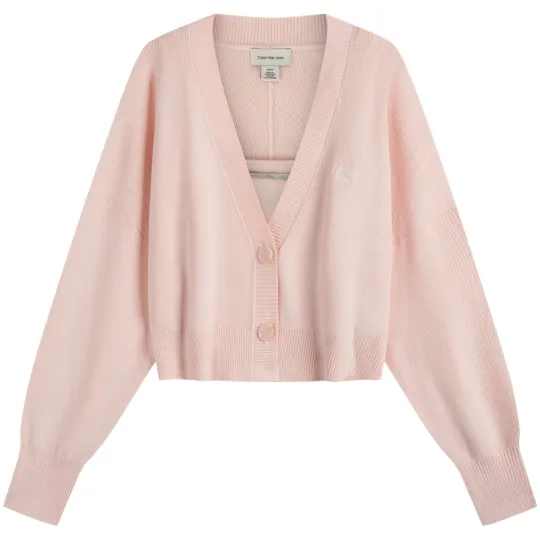 Calvin Klein Knitwear Women's V Neck Moderate Cardigan