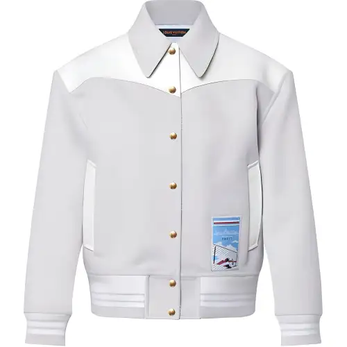 LOUIS VUITTON Varsity Trim Jacket Jackets & Coats Women's Silver