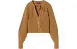 GUCCI Tie neck Ribbed Cardigan