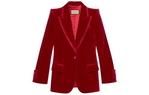 GUCCI Business Suits Women's Dark Red Suit Collar Moderate
