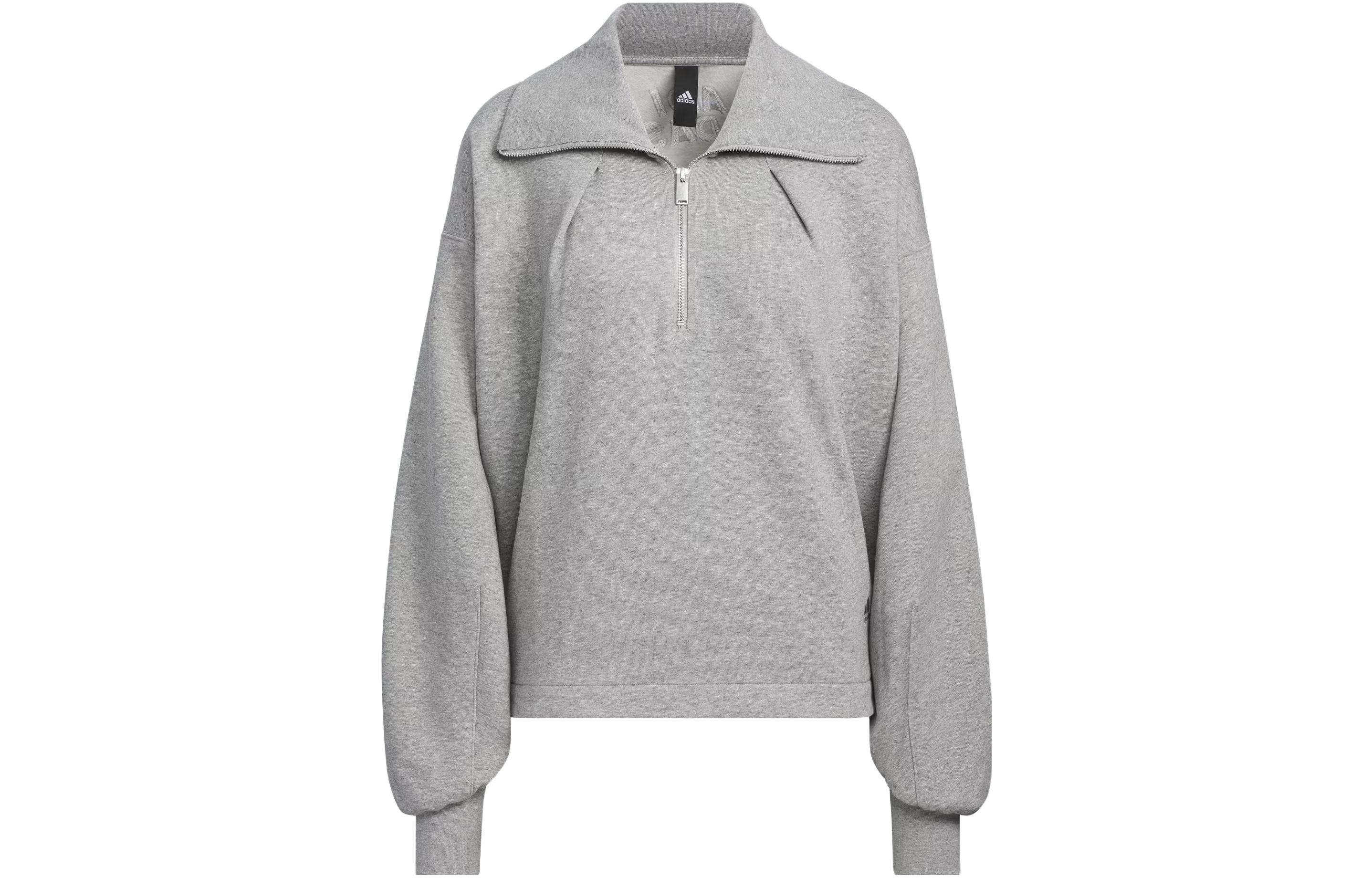 Женская куртка adidas All SZN Fleece Half-Zip Top (серая)