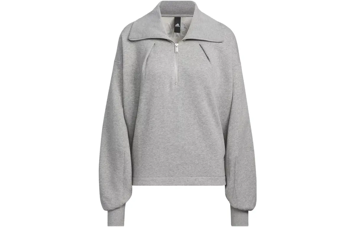 Adidas Jackets Women's Medium Heather Gray Lapel Moderate Other