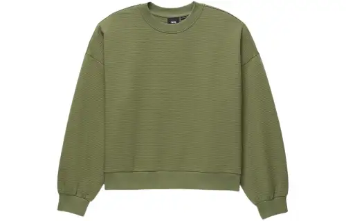 Vans Sabine Loose Jacquard Crew Sweatshirt Women's Green