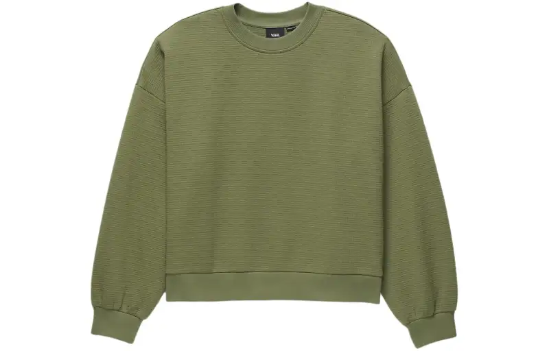 Vans Sabine Loose Jacquard Crew Sweatshirt Women's Green