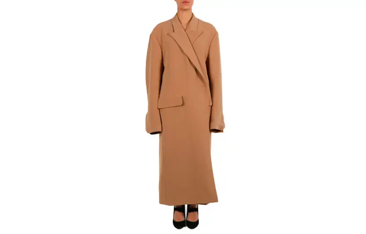 Vetements Coats Women's Brown Lapel Moderate