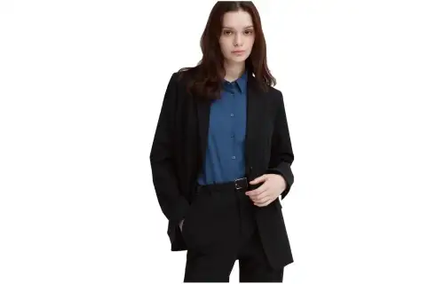 UNIQLO Business Suits Women's Black Suit Collar Moderate Other