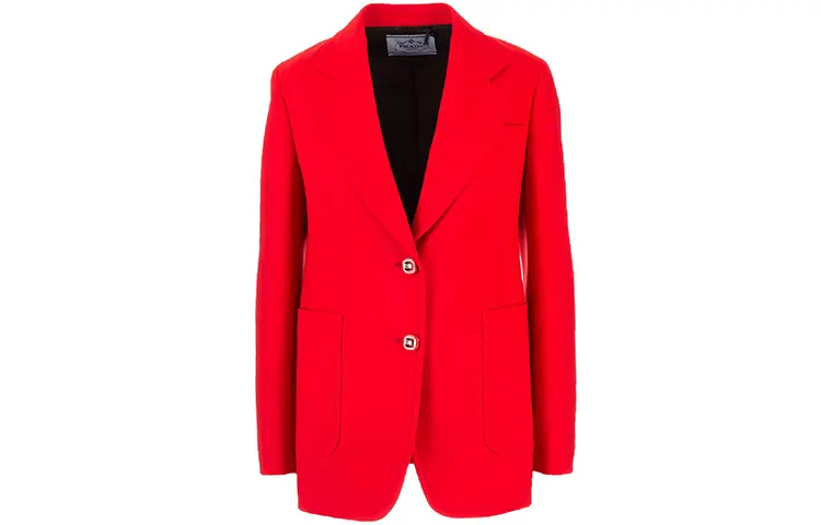 PRADA SS21 Business Suit Coat Women's Red