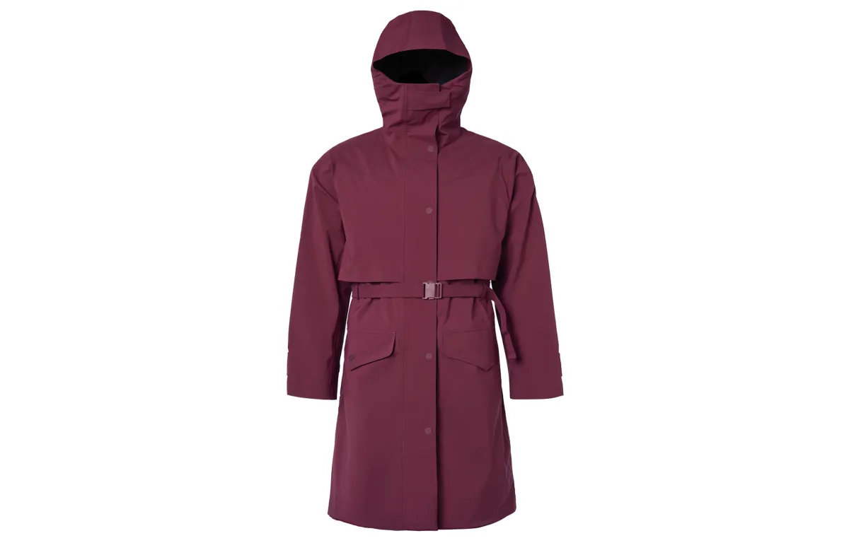 Nike Coats Women's Red Hooded Moderate Straight Fit