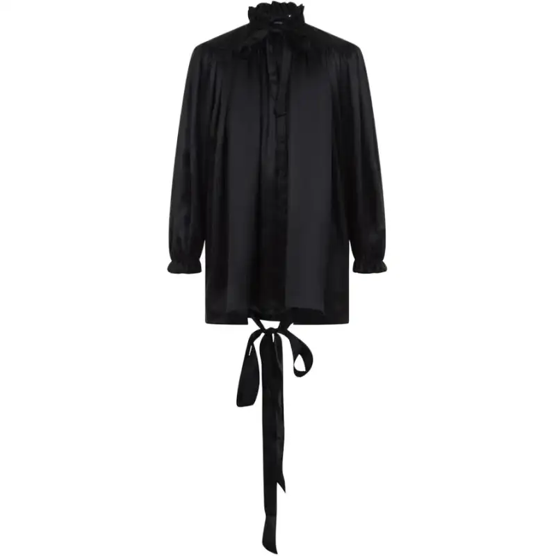 Balenciaga Lace-Up Back Blouse