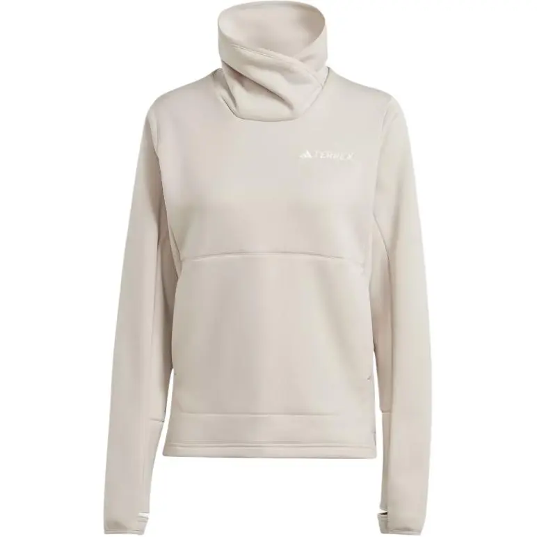 Adidas TERREX XPERIOR MEDIUM FLEECE PULLOVER Sweatshirt Women's Wonder Beige