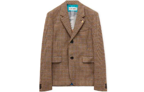LOEWE SS23 Business Suits Women's Brown Suit Collar Moderate
