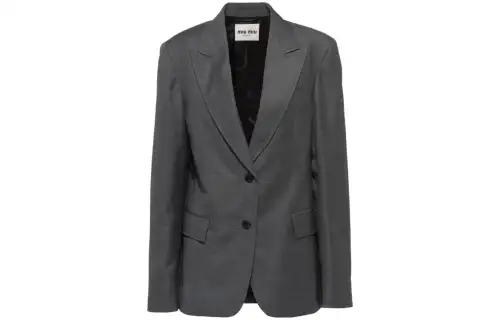 MIU MIU Grisaille Single breasted Blazer
