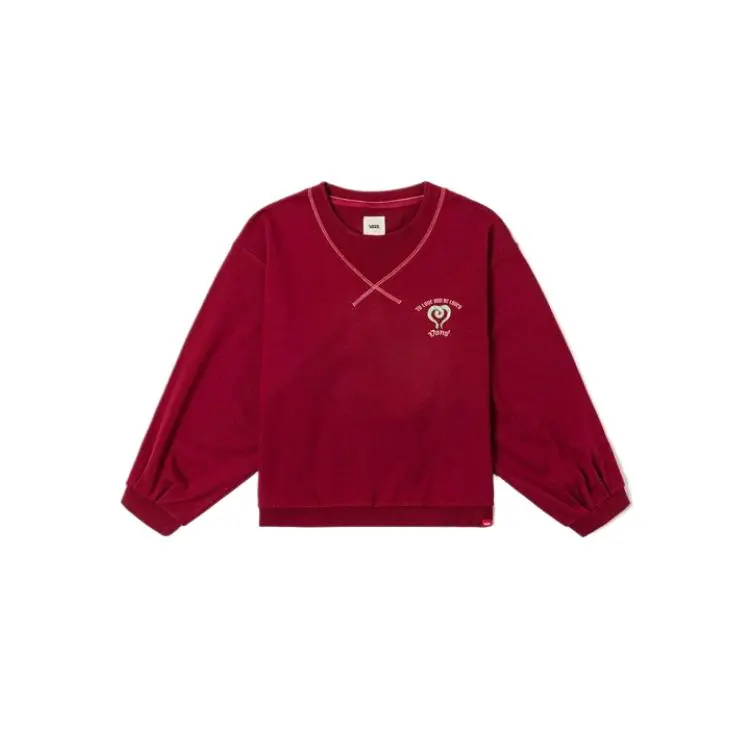 Vans Pulloverr Sweatshirt Chinese Zodiac Snake Year Edition Women's Red