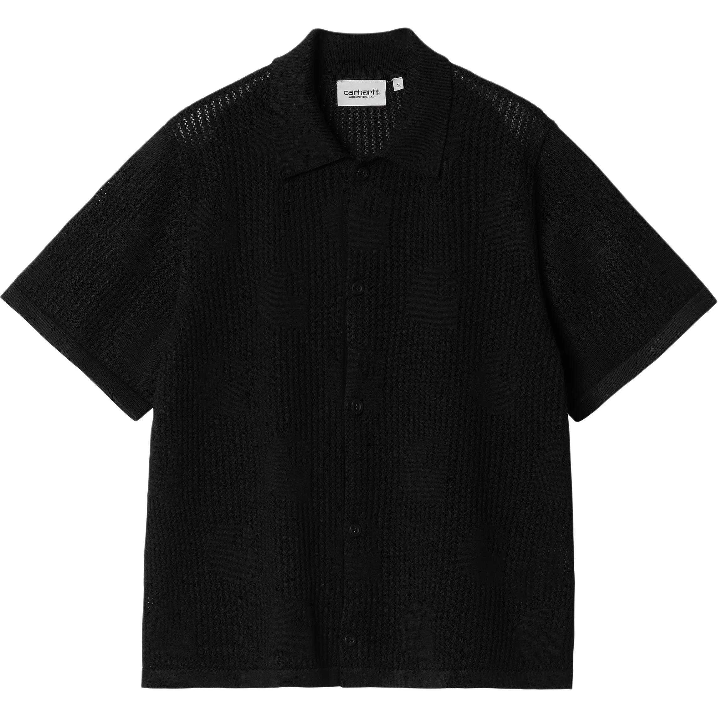 Женские рубашка Carhartt WIP W' S/S Logo Shirt (черная)