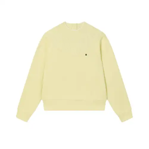 FILA Sweatshirt Women's Coffee Beige Yellow