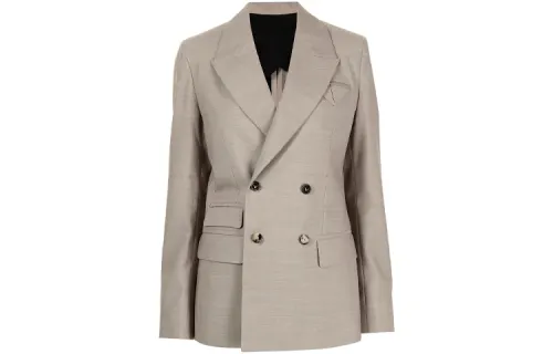 Bottega Veneta Business Suits Women's Light Umber Suit Collar Moderate
