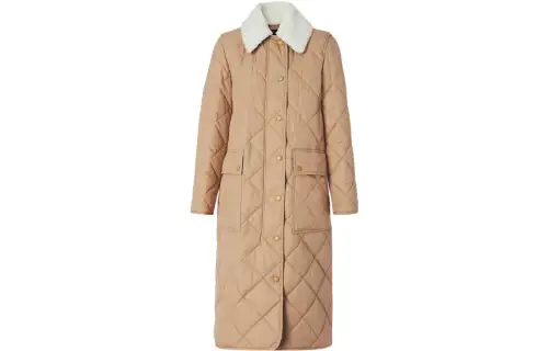 Burberry Coats Women's Camel Lapel Moderate