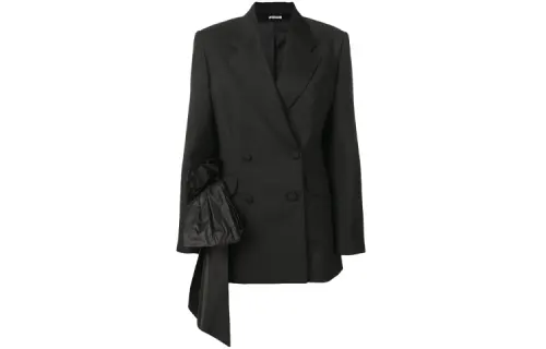 MIU MIU Business Suits Women's Black Suit Collar Moderate