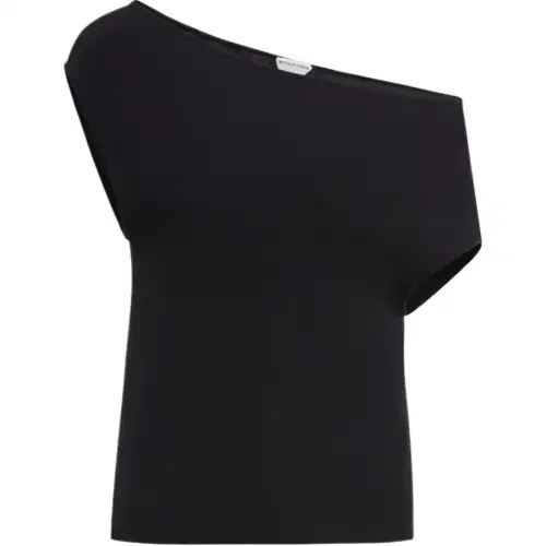 Bottega Veneta Viscose Fluid Knitted Top Knitwear Women's Black