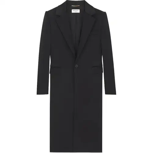tailored single-breasted coat